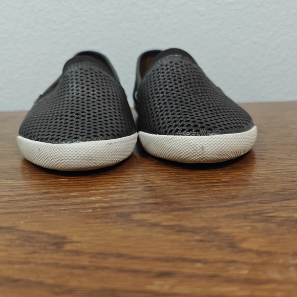 Frye Melanie Pewter Leather Flats Size 6.5 M Metallic - Picture 3 of 12